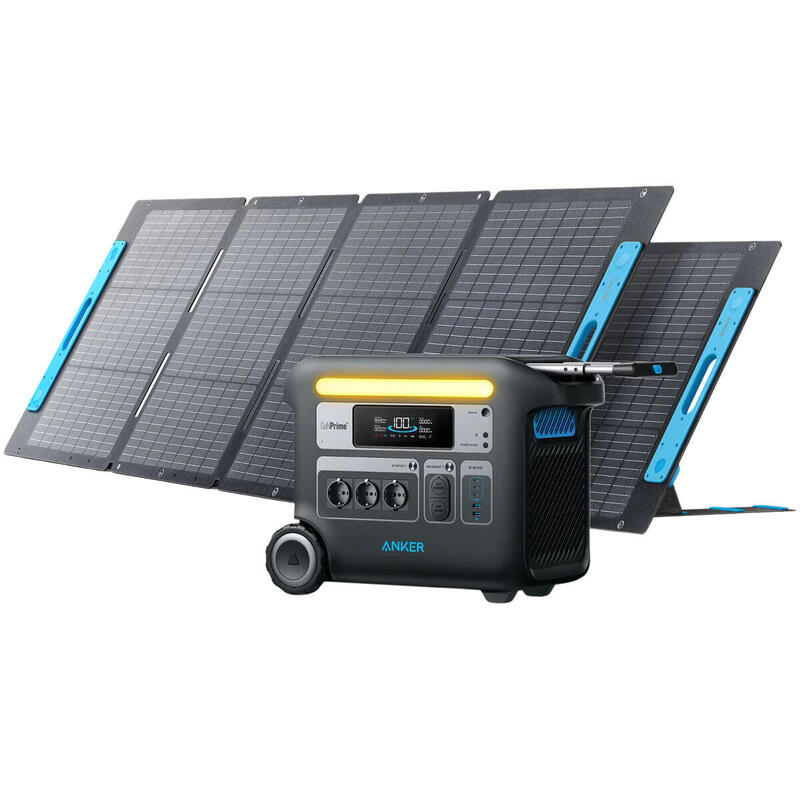 Kit générateur solaire portable 2048Wh ANKER 767 +2 panneaux solaires 200W