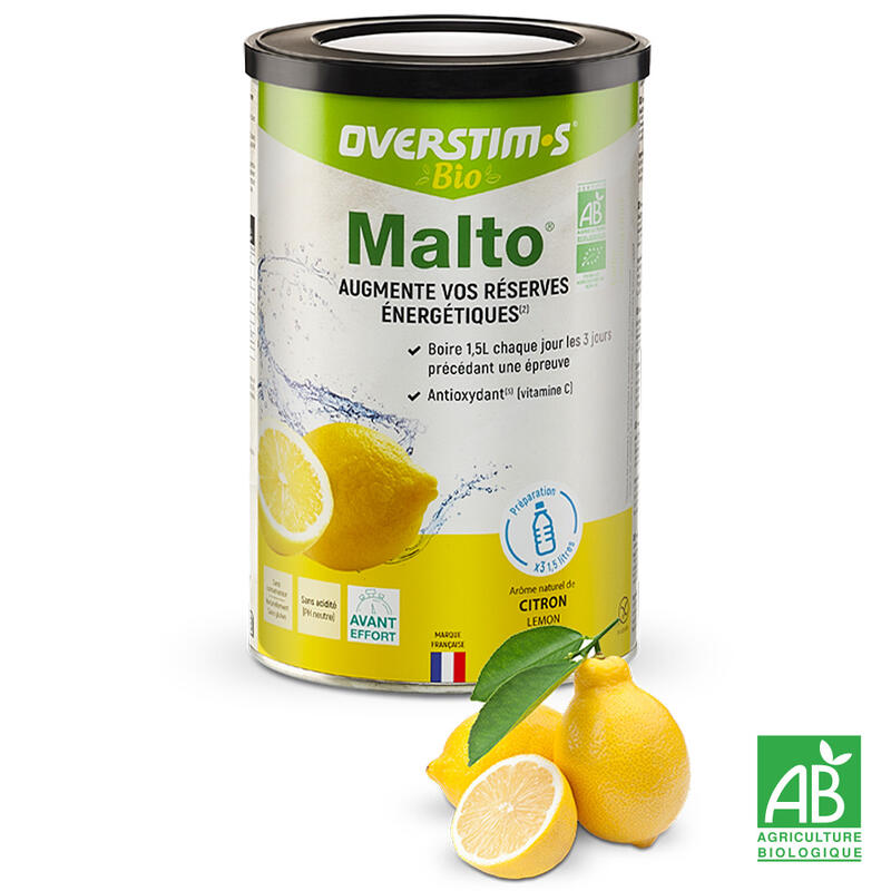 Boisson Recharge énergétique - Malto BIO Citron - 450g
