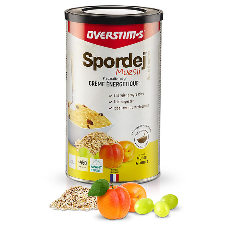 Petit-déjeuner avant entraînement - Spordej Muesli Fruits - 700g