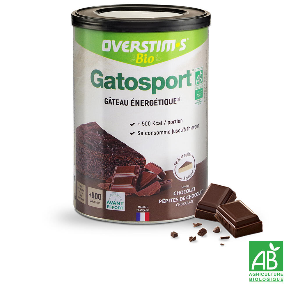 Overstim.s - Gâteau Énergétique - Gatosport Bio Chocolat Pépites - 400g - Gateau Énergétique - 400 G - Decathlon