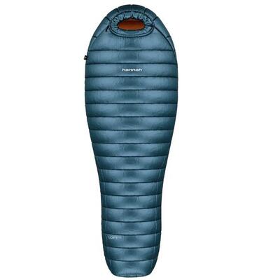 Mummyslaapzak loft 250 legion blue 195l lichtgewicht dons -8°c - blauw