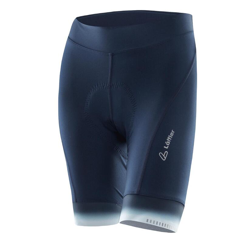 Fietsbroek voor dames kort W Bike Tights Atalante - Blauw