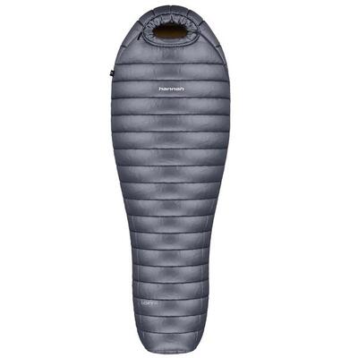 Mummyslaapzak loft 250 ebony 185l lichtgewicht dons -8°c - grijs - volwassenen
