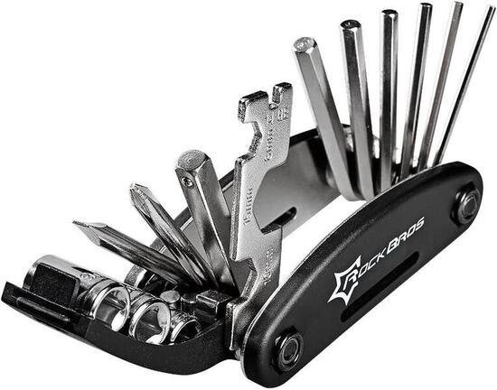 Outil Multifonctions Velo Multitool 16 en 1 Noir