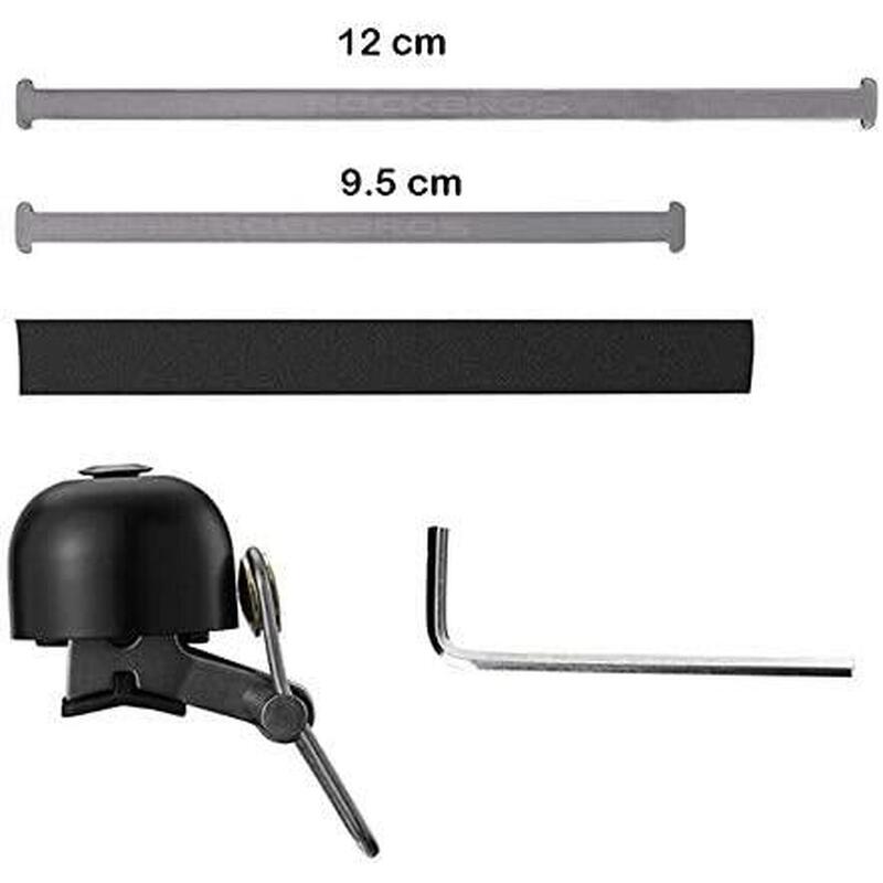 Sonnette De Vélo Avec Boussole - Alliage Aluminium - Pour Guidon 2.0-2.5cm - Tons Clairs