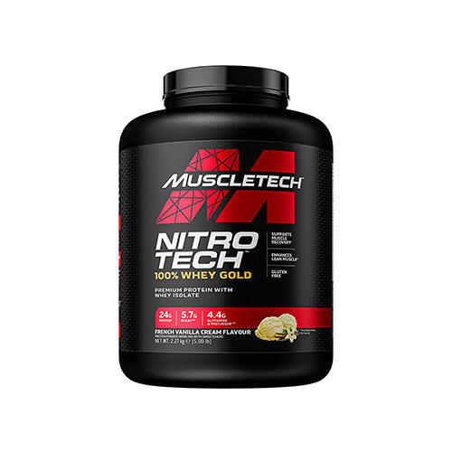 NitroTech 100% Whey Gold - 2,27 kg French Baunilha da Muscletech Promoção                   2 cores disponíveis
 62,90€ 69,99€ -10%    * 16/05/2025 até rutura de stock  Preço por quantidade 27,35€kg MUSCLE TECH NitroTech 100% Whey Gold - 2,27 kg French Baunilha da MuscletechVendido e expedido por: Masmusculo  (2)  