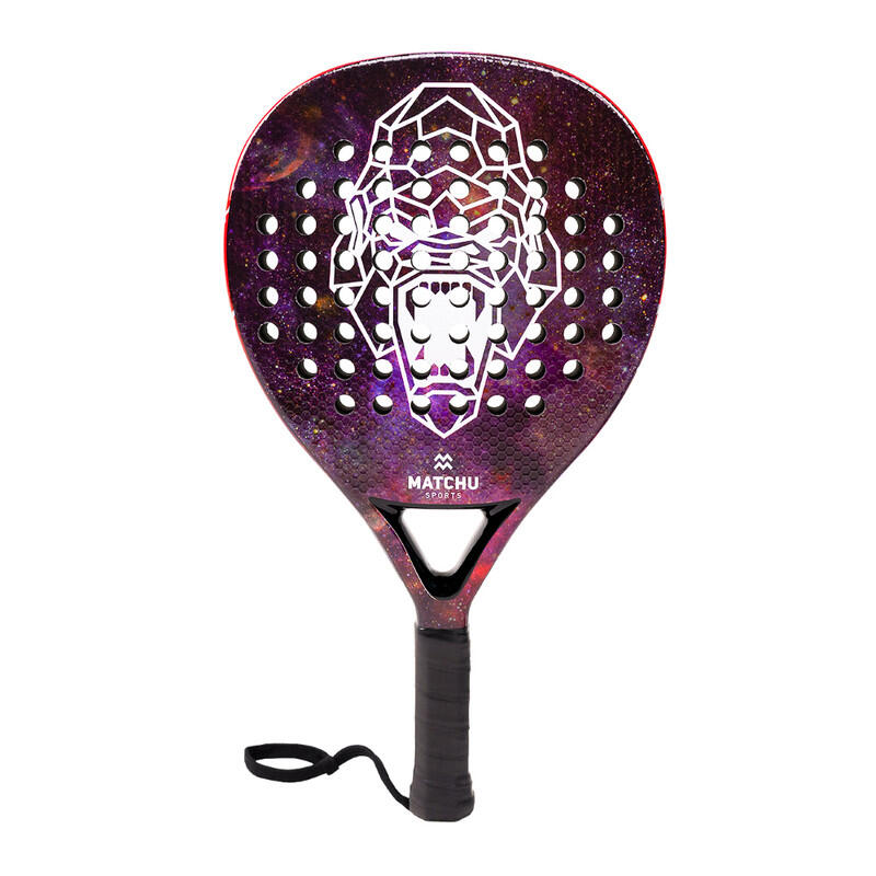 Padelschläger - GORILLA - 3K Carbon - Erwachsene - blau/rot