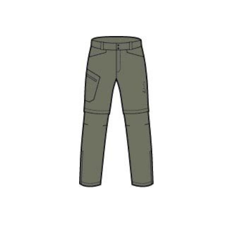 Zip-Off-Wanderhose M Zip-Off-Trekkinghose CSL - Olivgrün 3/4
