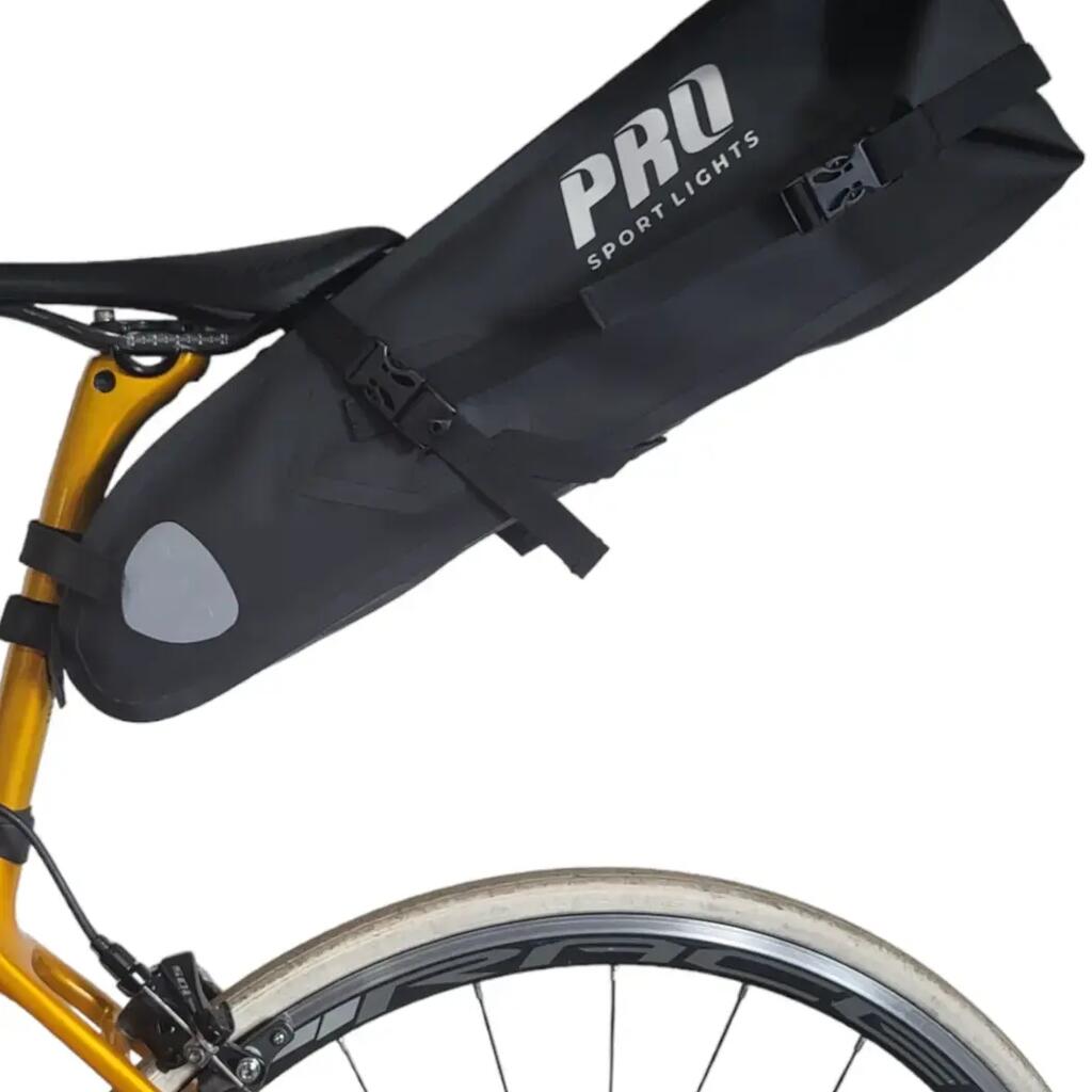 Saddle Bag 14 Litres - Black - Waterproof - Road Bike/Mountain Bike