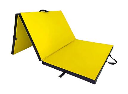 Materac gimnastyczny składany UNDERFIT 195 x 100 x 5 cm miękki biały