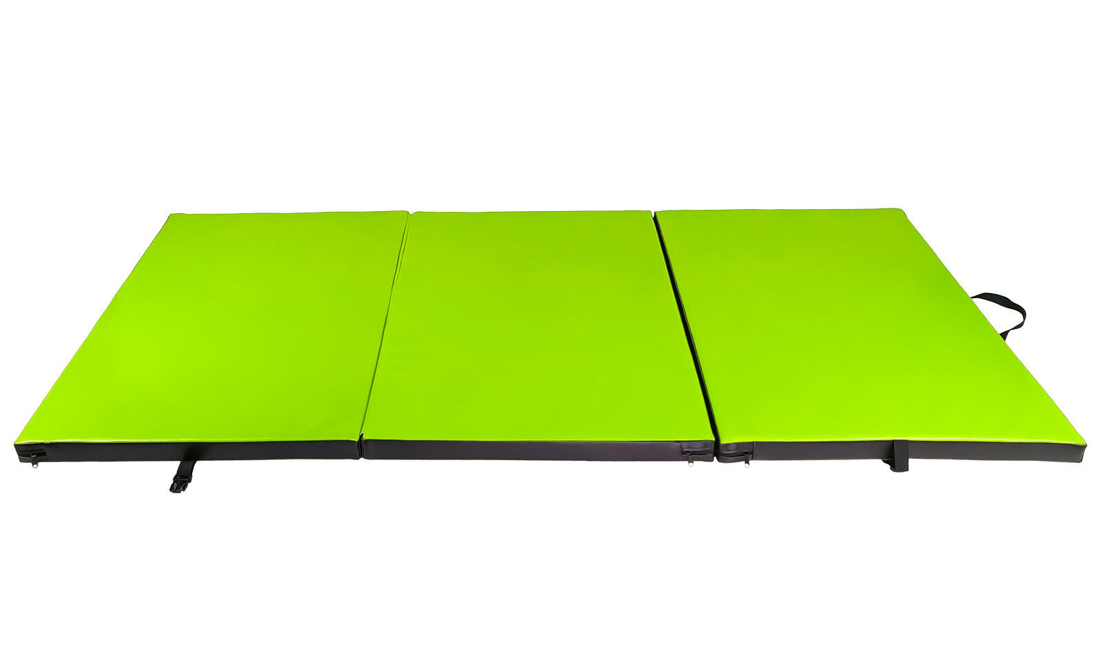 Materac gimnastyczny składany UNDERFIT 195 x 100 x 5 cm miękki seledynowy 2/6