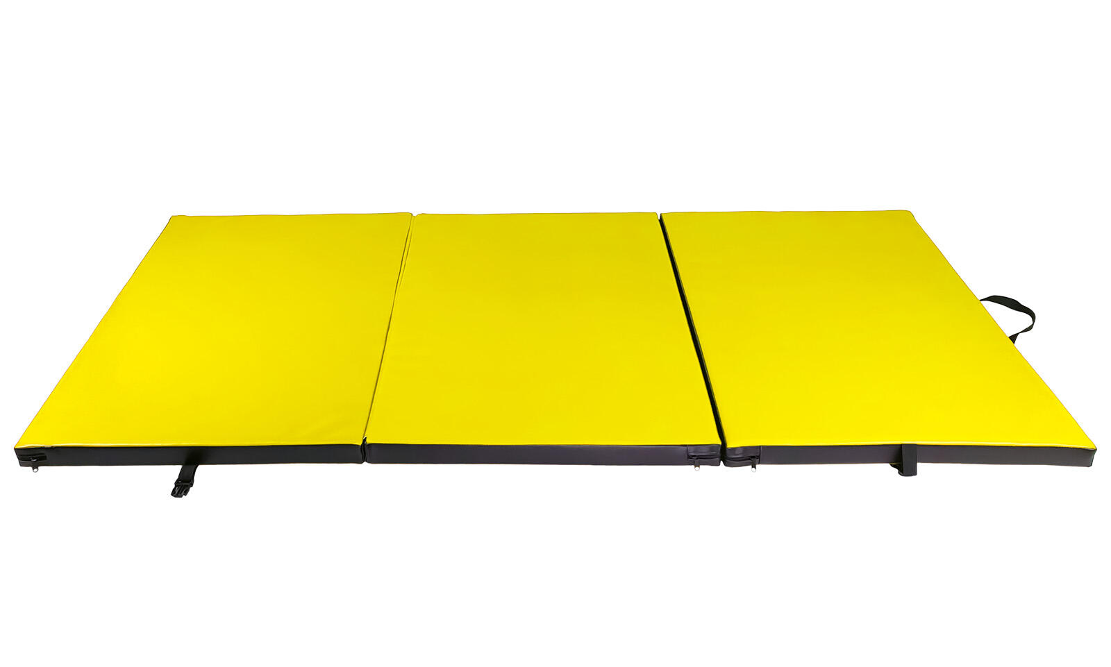 Materac gimnastyczny składany UNDERFIT 195 x 100 x 5 cm miękki żółty 2/6