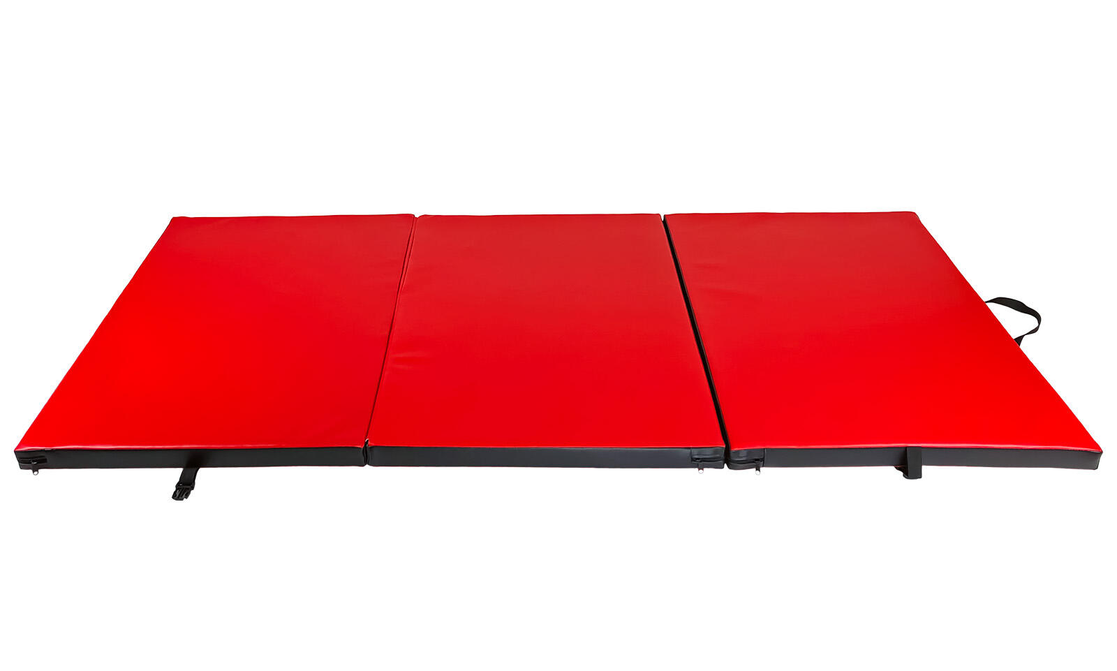 Materac gimnastyczny składany UNDERFIT 195 x 100 x 5 cm twardy czerwony 2/6