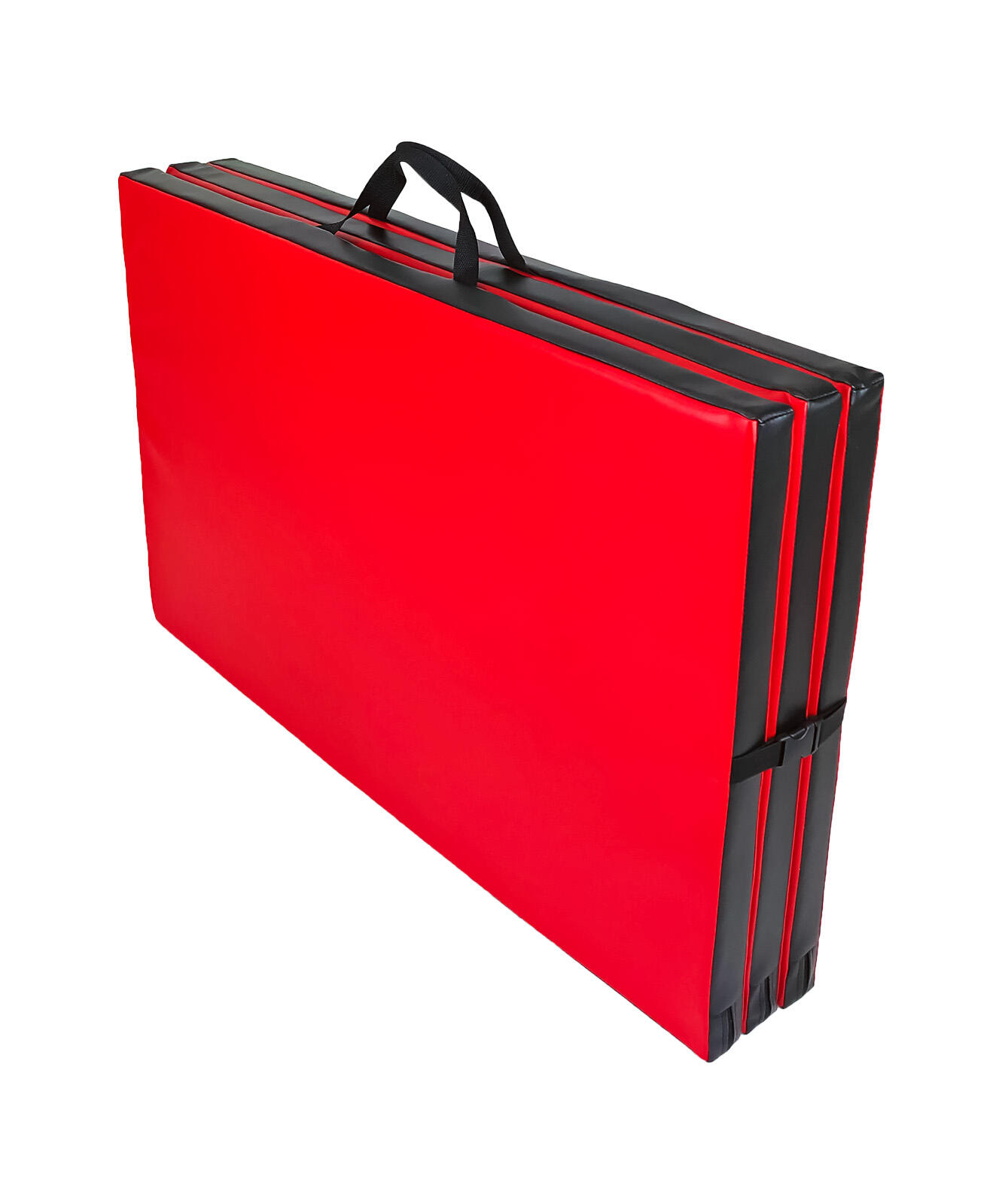 Materac gimnastyczny składany UNDERFIT 195 x 100 x 5 cm twardy czerwony 3/6