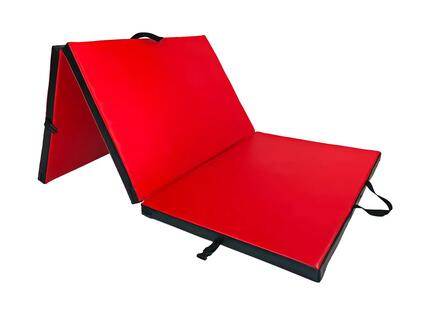 Materac gimnastyczny składany UNDERFIT 195 x 100 x 5 cm miękki biały