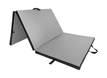 Materac gimnastyczny składany UNDERFIT 195 x 100 x 5 cm miękki biały
