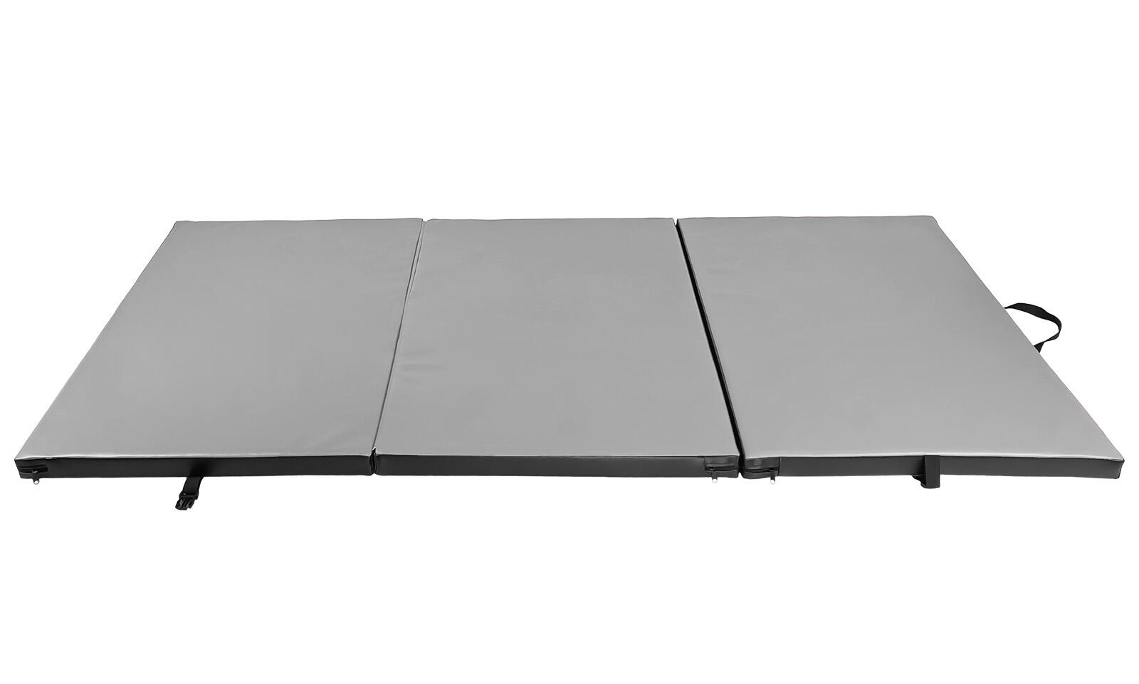 Materac gimnastyczny składany UNDERFIT 195 x 100 x 5 cm miękki szary 2/6