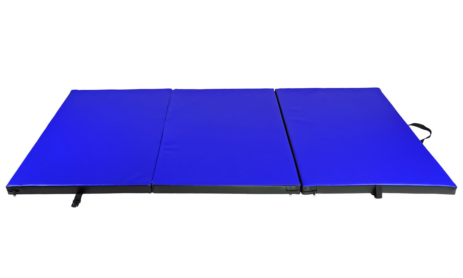 Materac gimnastyczny składany UNDERFIT 195 x 100 x 5 cm miękki niebieski 2/6