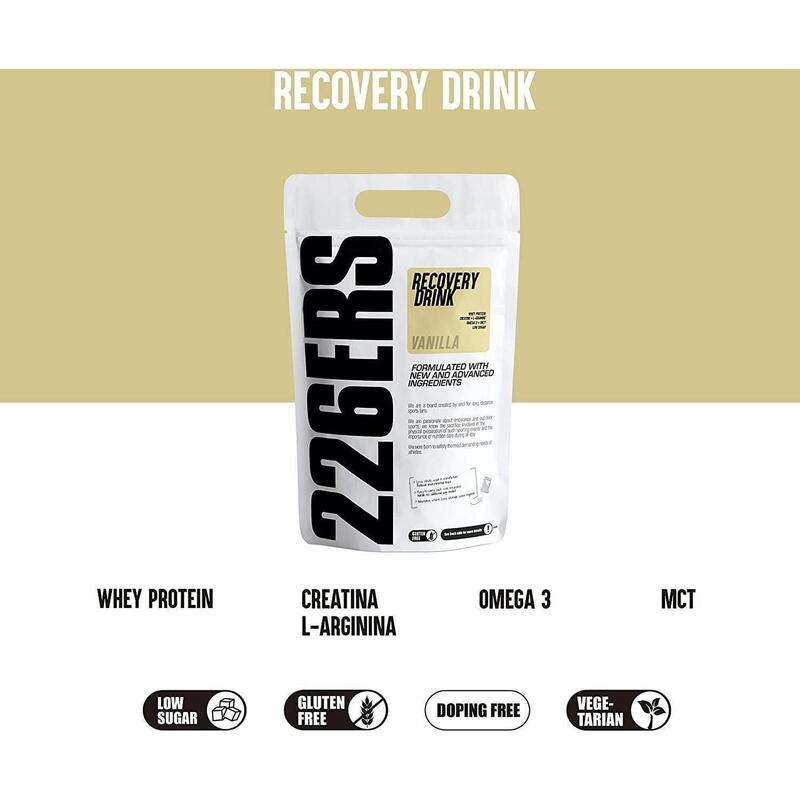 Plic pudra recuperare - recovery drink - vanilie - 1kg