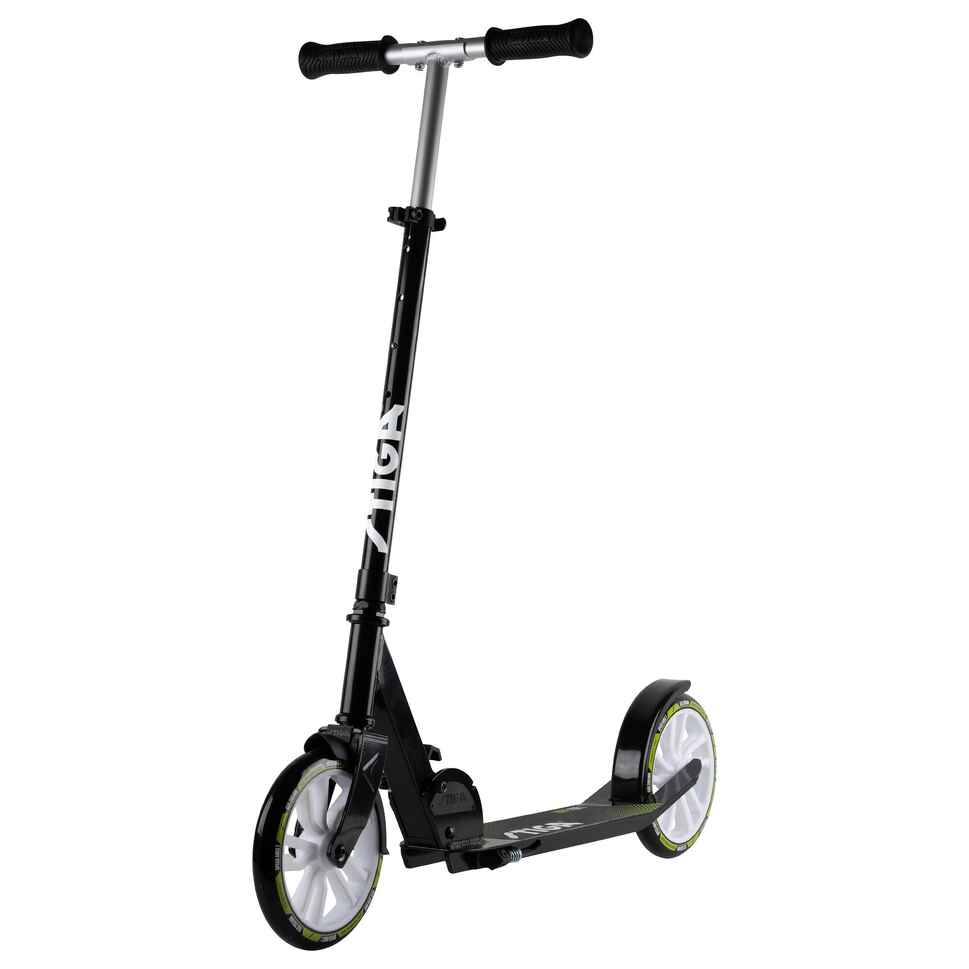 STR Kick Scooter Route 200S Black/Lime STIGA DECATHLON