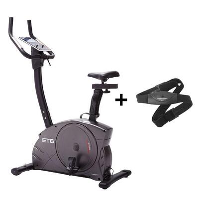 Hometrainer ergometer - tot 150 kg en 200 cm - incl. hartslagband - stil - et 6