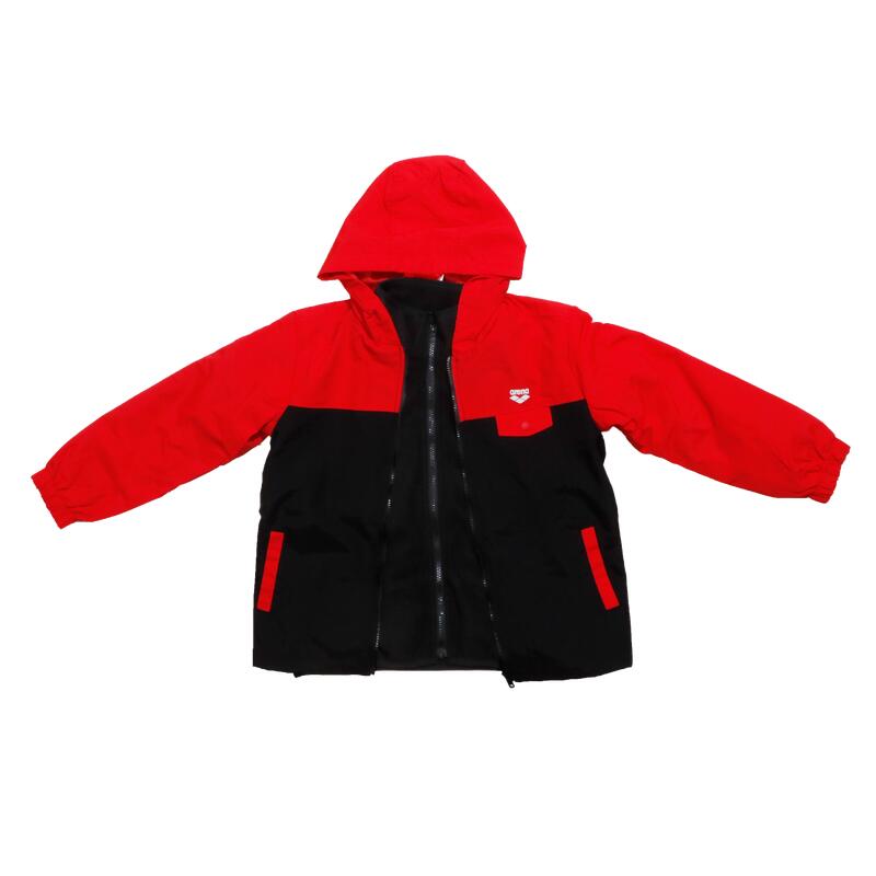 LOGO JUNIOR FULL ZIP PADDED JACKET - RED