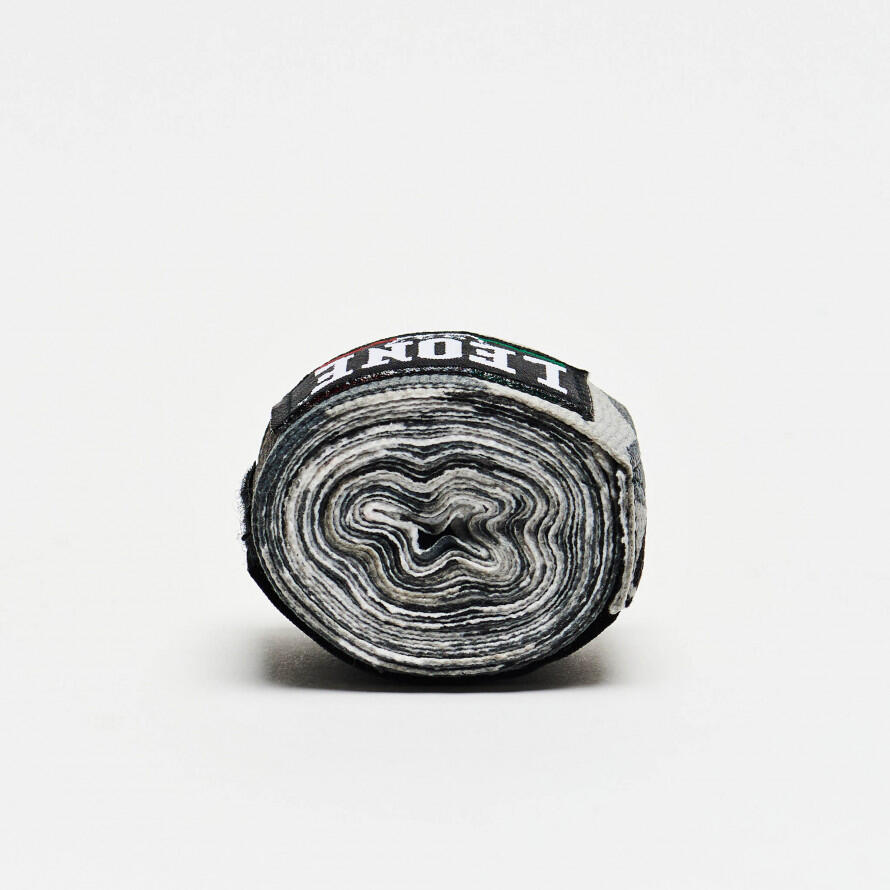 Bandagens de Boxe Leone - Bandagens Coloridas 3,5m Preto e Branco 3/6