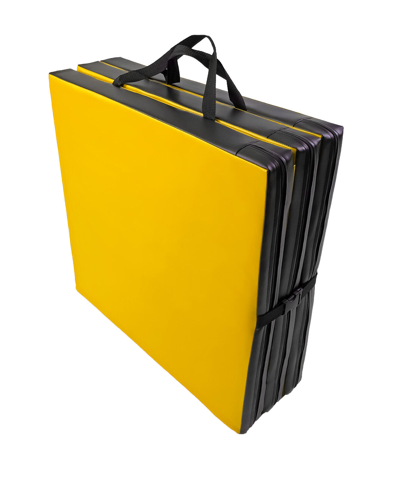 Materac gimnastyczny składany UNDERFIT 180 x 60 x 6 cm twardy żółty 4/6