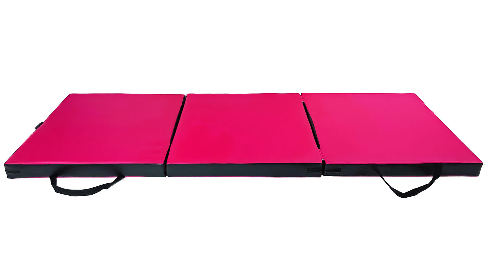 Materac gimnastyczny składany UNDERFIT 180 x 60 x 6 cm twardy różowy 2/6