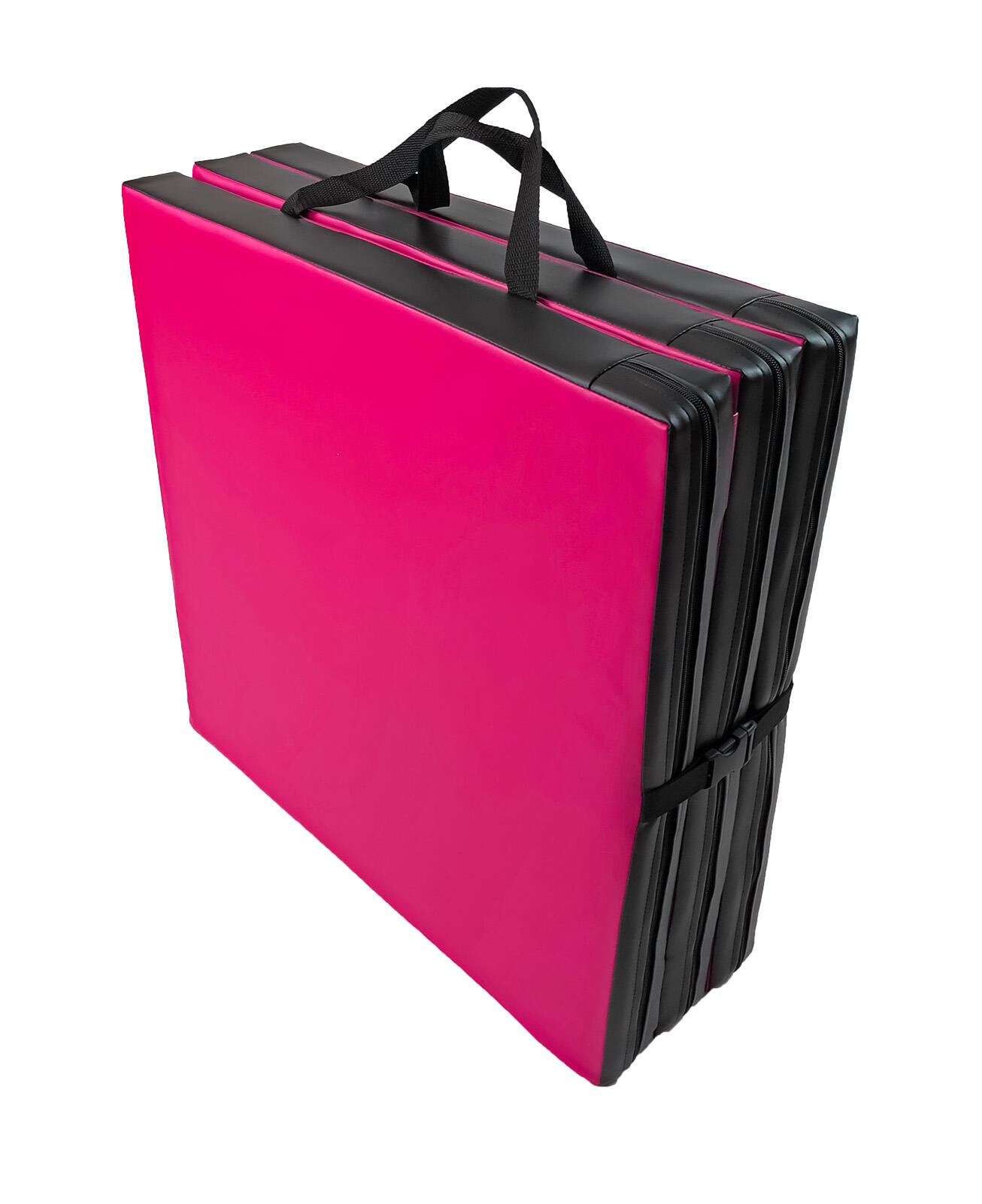 Materac gimnastyczny składany UNDERFIT 180 x 60 x 6 cm twardy różowy 4/6