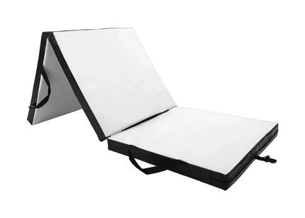Materac gimnastyczny składany UNDERFIT 180 x 60 x 6 cm miękki czarny
