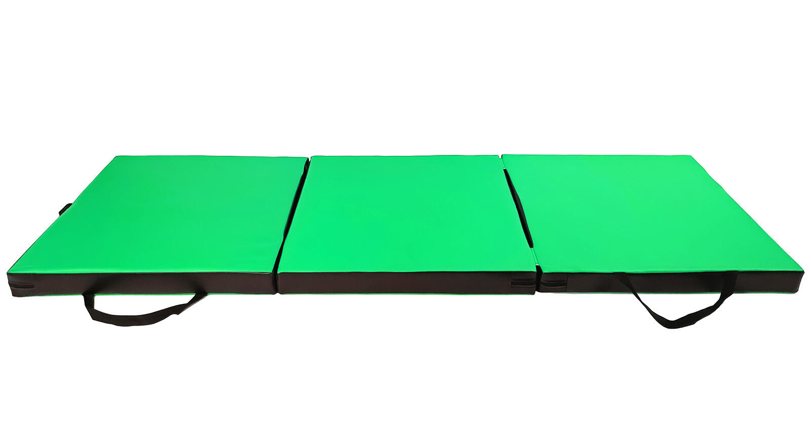 Materac gimnastyczny składany UNDERFIT 180 x 60 x 6 cm miękki zielony 2/6