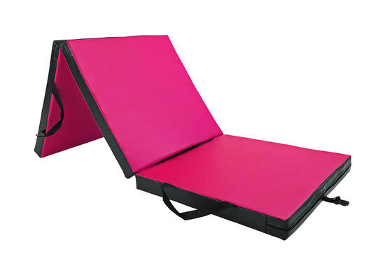 Materac gimnastyczny składany UNDERFIT 180 x 60 x 6 cm twardy różowy