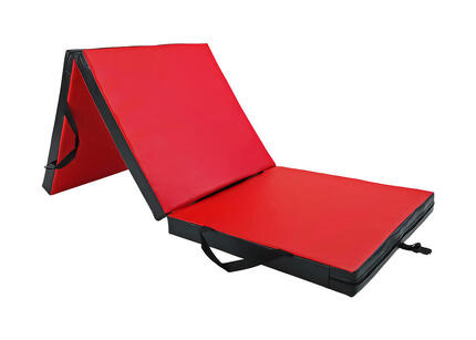 Materac gimnastyczny składany UNDERFIT 180 x 60 x 6 cm miękki czarny
