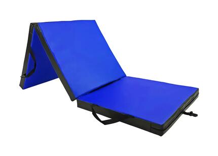 Materac gimnastyczny składany UNDERFIT 180 x 60 x 6 cm miękki czarny