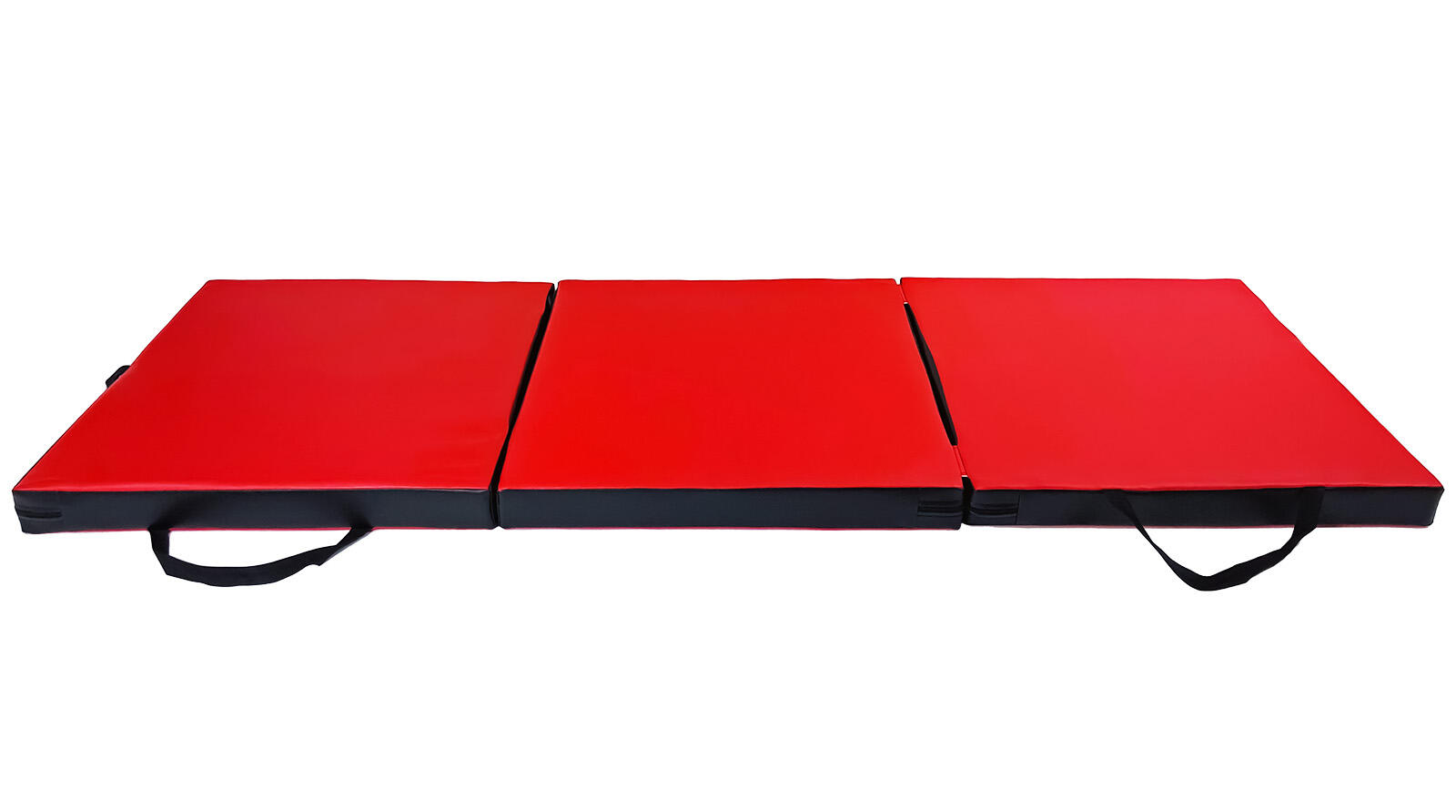 Materac gimnastyczny składany UNDERFIT 180 x 60 x 6 cm miękki czerwony 2/6