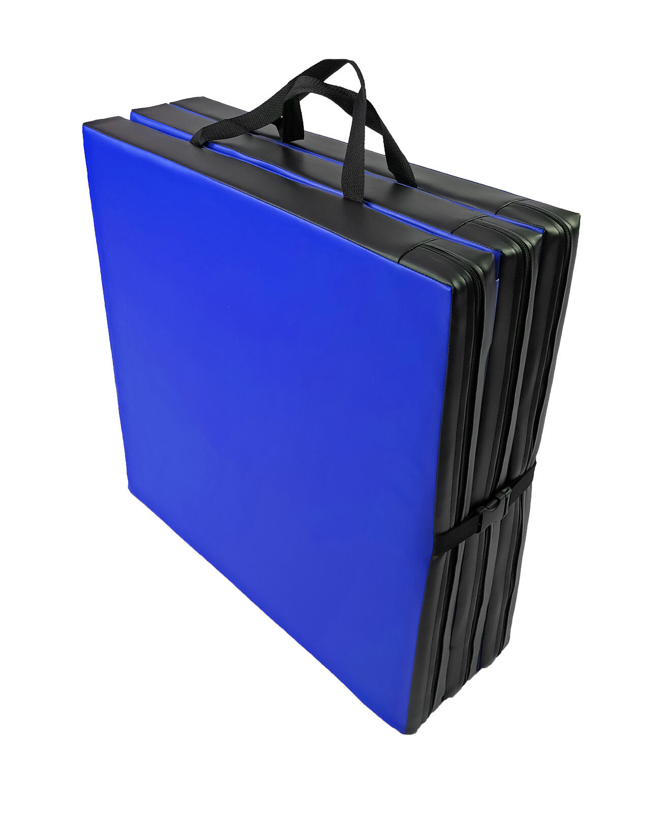 Materac gimnastyczny składany UNDERFIT 180 x 60 x 6 cm twardy niebieski 4/6