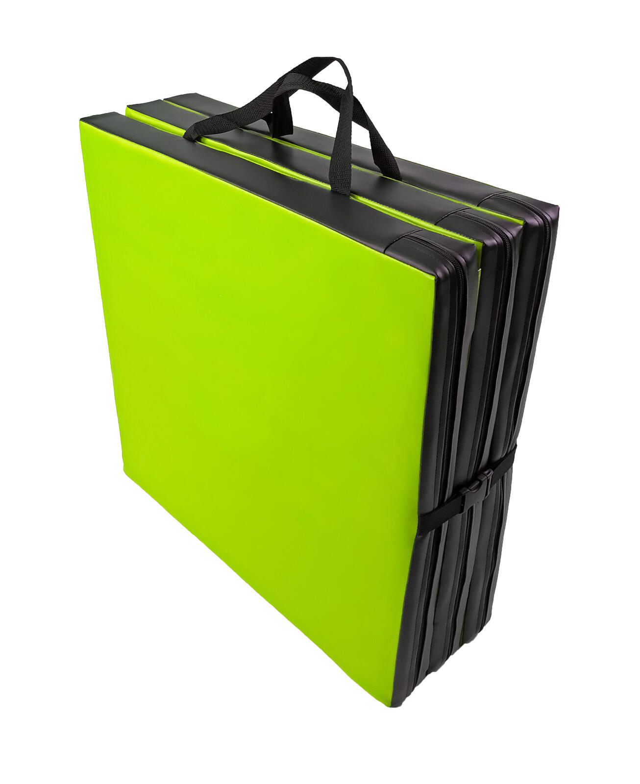 Materac gimnastyczny składany UNDERFIT 180 x 60 x 6 cm miękki seledynowy 4/6