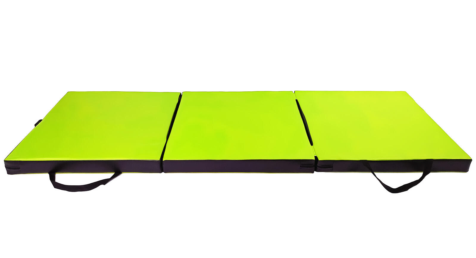 Materac gimnastyczny składany UNDERFIT 180 x 60 x 6 cm miękki seledynowy 2/6