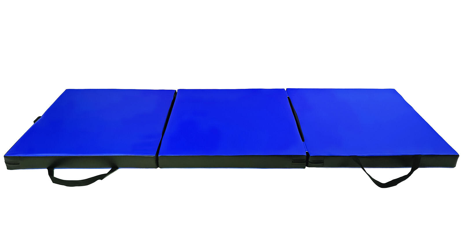 Materac gimnastyczny składany UNDERFIT 180 x 60 x 6 cm twardy niebieski 2/6