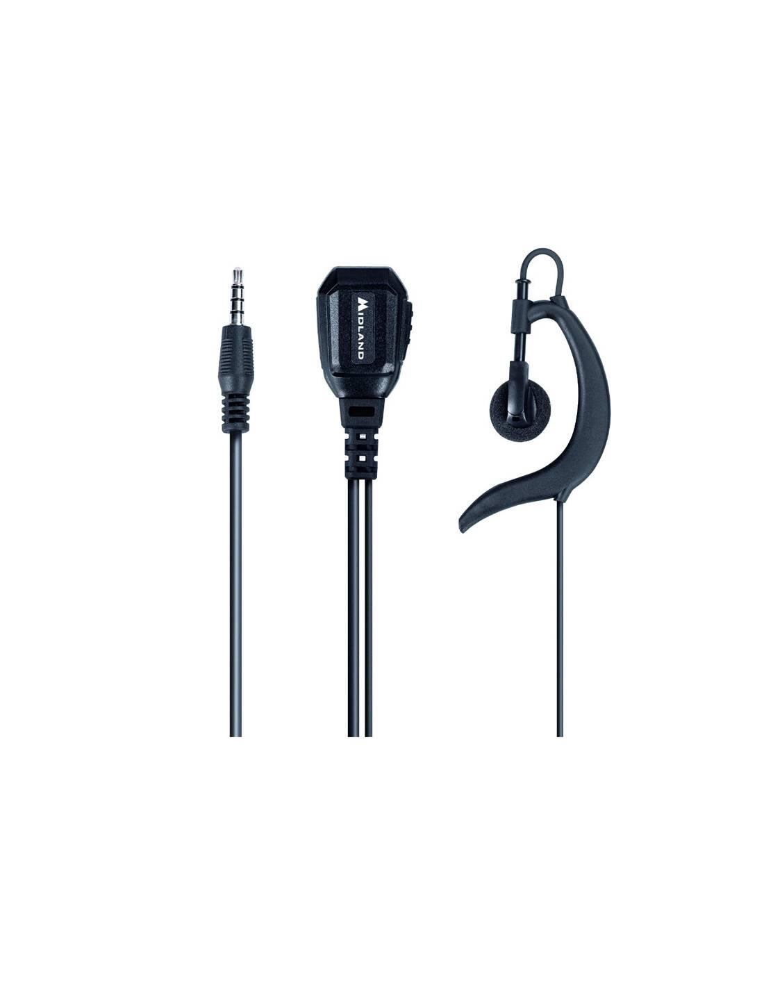 Fone de ouvido ajustável com microfone para rádio 2/3