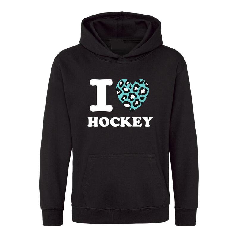 Hingly Hooded Sweater I love Hockey Panter Mint