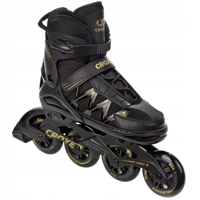 CROXER Patins ajustáveis Croxer Glider Preto/Dourado