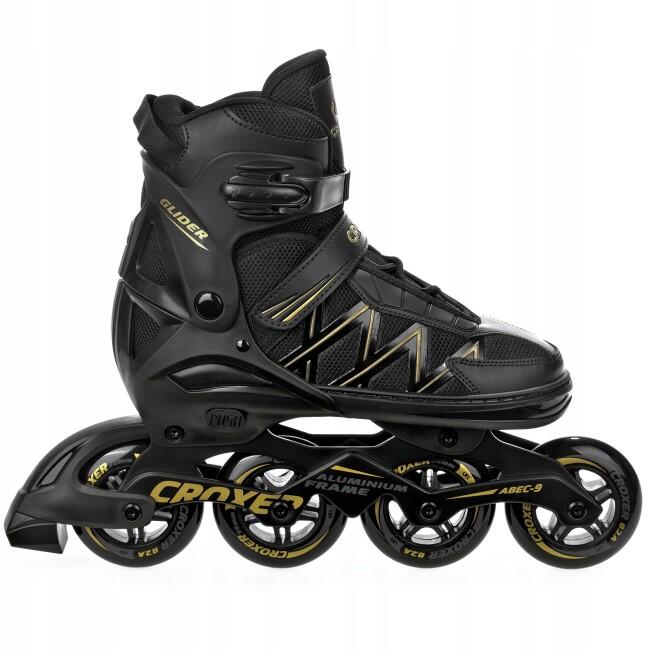 Patines Ajustables Glider Negro/Dorado