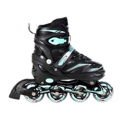 Patins à roulettes ajustables Optima Noir/Mint