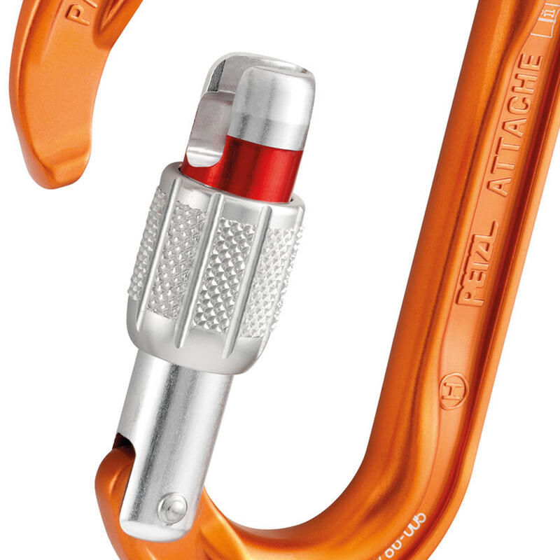 MOSQUETÃO PETZL ATTACHE SREW LOCK FECHO MANUAL