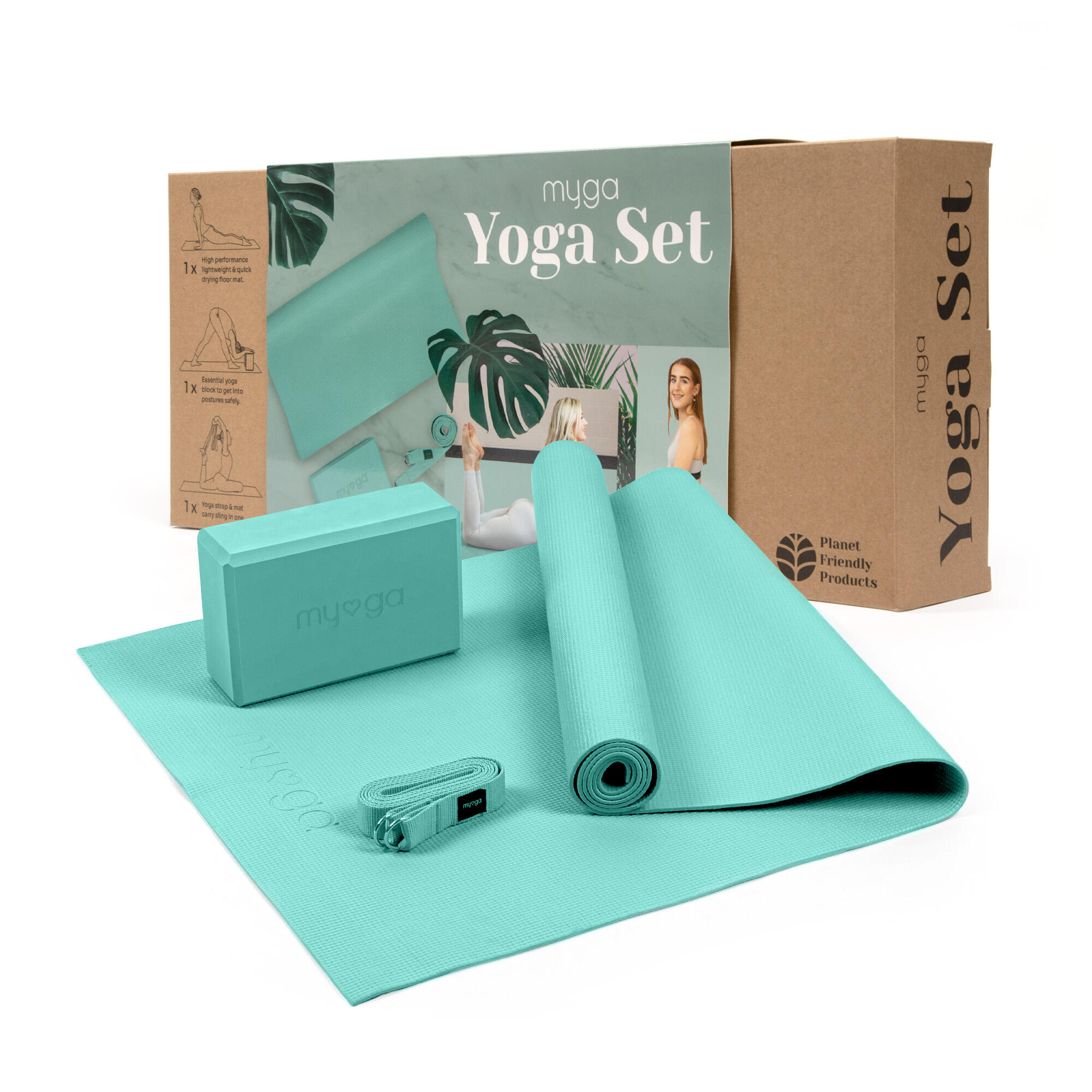 Myga Yoga Starter Kit - Turquoise 1/7