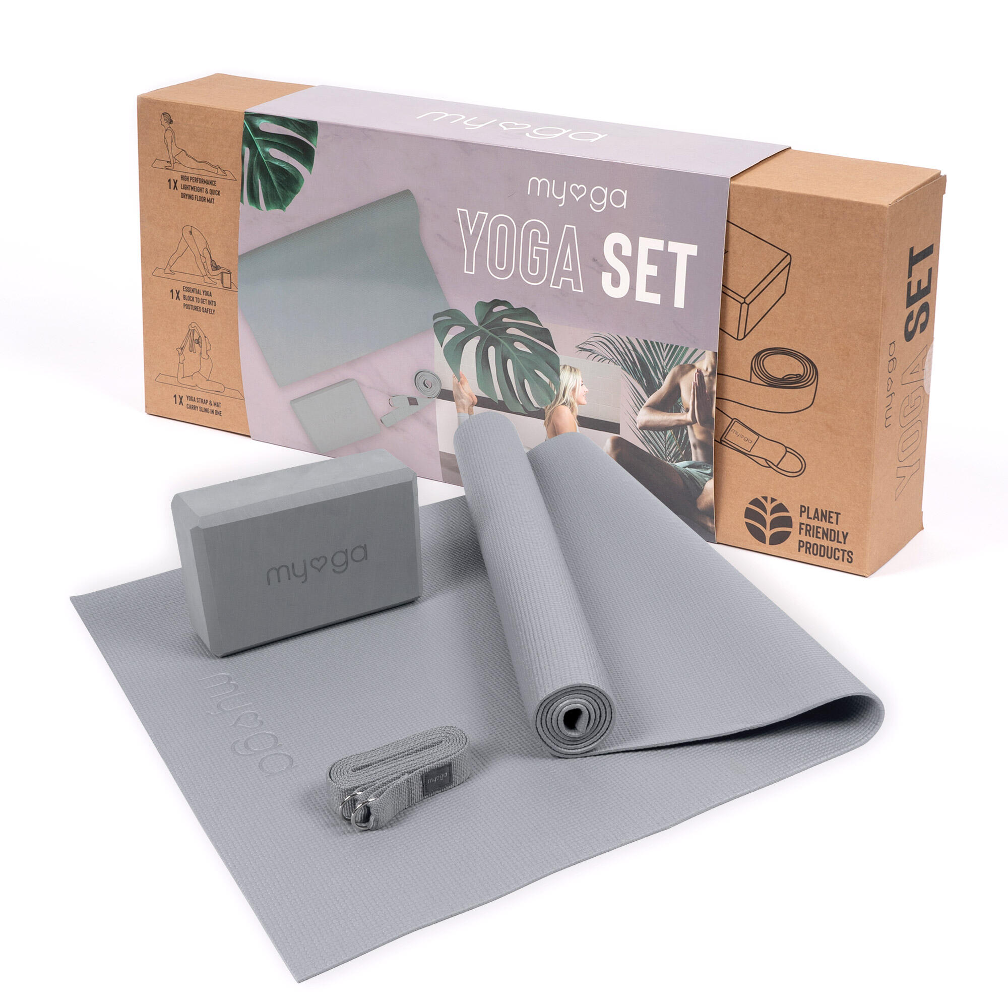 MYGA Myga Yoga Starter Kit - Grey