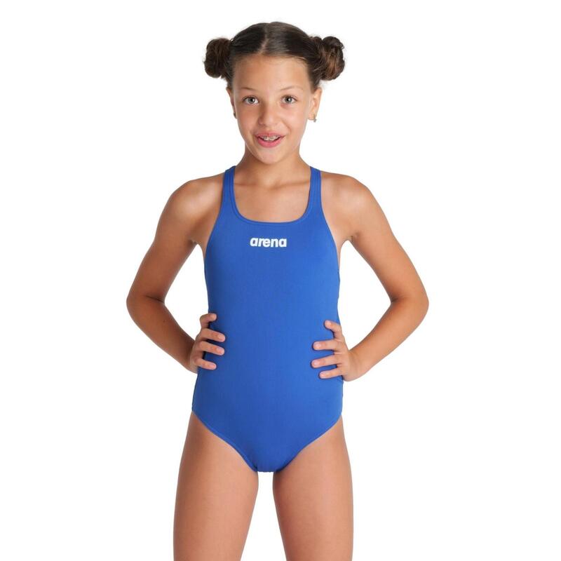 Arena Girl's Team Swimsuit Swim Pro Solid Royal-White