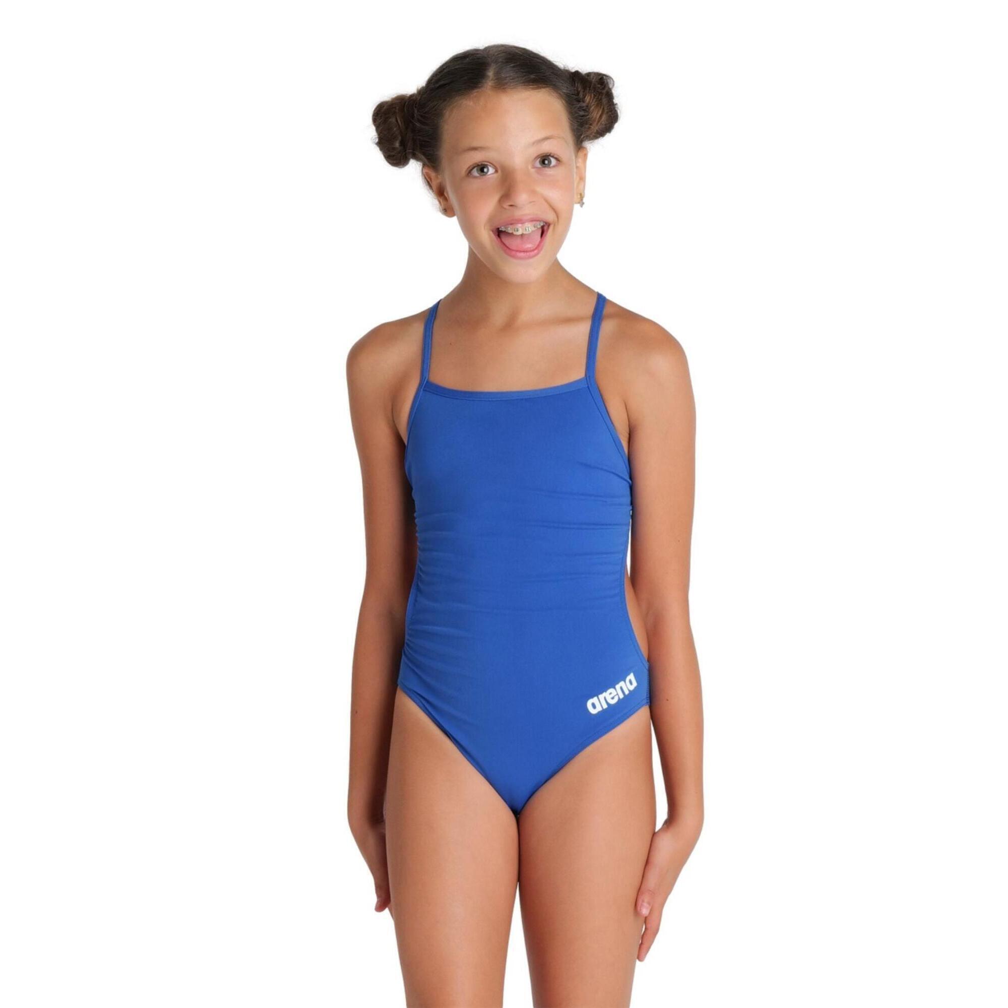 ARENA Arena Girls Team Challenge Solid Swimsuit - Royal/White